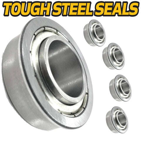 Heavy Duty Front Wheel Bearing And Spanner Rebuild Kit With Beefed Up 304 Stainless Steel Upgrade For 11 By 4 To 5 Wheels On Ariens Gravely Ikon X And Ikon XD 42 Inch And 52 Inch ZT Lawn Tractors, bearings