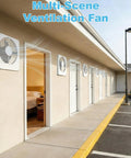 Multiple 8 Inch Room To Room Through Wall Fan With Remote 320 CFM Air Transfer Quiet DC Motor 10 Speed Exhaust Fan For Bedroom