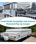 Heavy Duty Iron Crank Handle Replacement for Pop Up Campers Compatible with Fleetwood and Coachmen Tent Campers