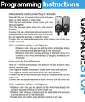 No Fluff Garage Door Safety Sensor Replacement Kit For 41A5034 Beams packaging showing installation instructions and sensors.
