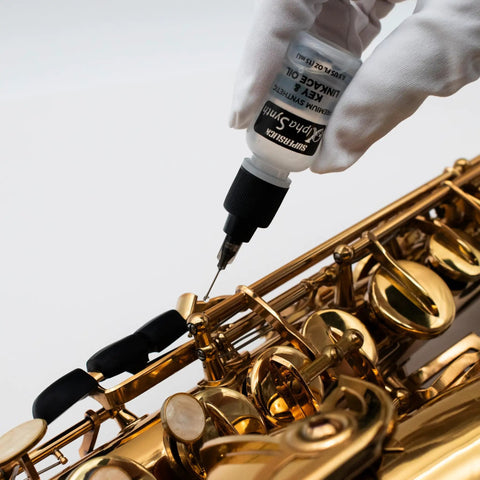 Precision Synthetic Lubricant For Brass And Woodwind Keys And Linkages With Needle Point Applicator For Smooth Quiet Action On Trumpet Trombone Saxophone Clarinet Flute French Horn And More Easy Apply Low Residue, 1 bottle on sax keys