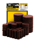Felt Furniture Pads Pack 162 Pieces Round Brown Self Stick Protect Hardwood Floors From Nicks Dents And Scratches