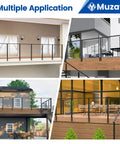 Top Shelf Stainless Steel Cable Railing Kit For Decks Side Mount Post Set fits multiple applications with modern design.