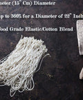 Rotisserie Cooking Ties 50 Heat Safe Cotton Elastic Loops Trussing Twine For Chicken Turkey Roast And Meat Stretch To 22 Inches And Heat Resistant Up To 500 F