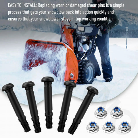 Heavy Duty Two Stage Snow Blower Shear Pin Set With Twenty Top Shelf Metal Replacement Pins For 24 And 28 Inch Self Propelled Winter Gear Built Rock Solid For No Sweat Seasonal Prep