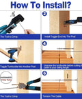 Step-by-step installation guide for 30 Pair Set 1/8 Inch Cable Railing Kit With Swage Toggle Turnbuckle Hardware.