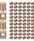 Super Cool 100 Pack M6 Threaded Inserts For Furniture Nuts Screws And Bed Connectors That Fit All Kinds Of Frames Easy Install Barrel Nut Replacements You Need Today, showing metal cylinder fasteners for furniture.
