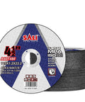 SALI 50-pack 4-1/2 in cut-off wheels for metal and stainless steel, 3/64 in thick, 7/8 in arbor, for angle grinders.