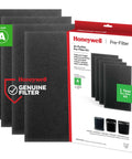 Four Pack Activated Carbon Pre Filters For Air Purifiers That Cuts Odors And VOCs Fits Select HPA Series Units Like HPA300 HPA304 HPA3300 HPA5300 And HPA8350 in packaging