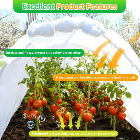White Frost Cloths For Outdoor Plants 10 By 30 Ft Freeze Protection Tree And Vegetable Covers Winter Garden Blanket Sun Cover For Greenhouse And Vegetables