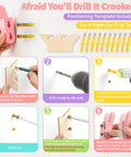 Instructions for mounting Gotta Love These Sweet Wall Hooks For Backpacks And Kids Rooms Six Pack Dreamy Rainbow Macaron Colors.