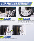 Derailleur Alignment Tool And Hanger Gauge For 20 To 29 Inch Wheels, Quick Precise 0.4mm Shifting Calibration For Mountain Bikes And Road Cycling, Detect Bent Hangers, No More Chain Skip And Gear Grumble