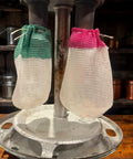 20 Pack Propane Lantern Mantles With U Shape Design And String Tie for universal fit, green and burgundy tops on lamp