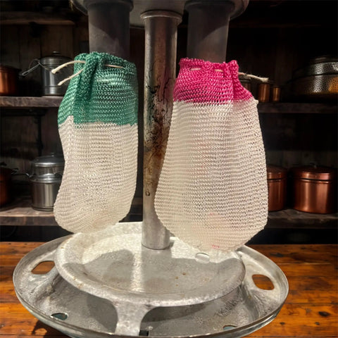 20 Pack Propane Lantern Mantles With U Shape Design And String Tie for universal fit, green and burgundy tops on lamp