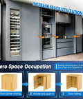 Heavy Duty 16 Inch Cabinet Pocket Door Slides Hardware Kit With Built In Hinges Double Pack for zero space kitchen remodel.