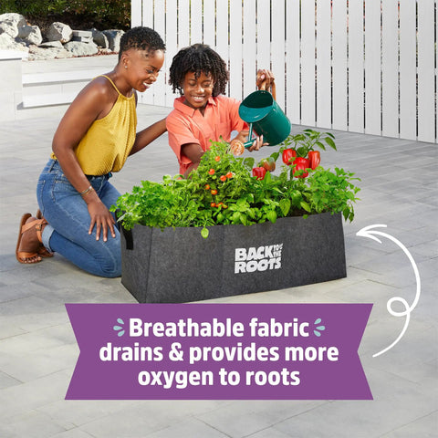 Breathable Fabric Raised Garden Bed 3 Cu Ft No Assembly Needed Reusable Weatherproof Outdoor Planter For Vegetables And Herbs Boosts