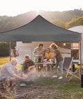 10x10 Ft Pop Up Canopy Tent With Sand Bags Easy Up Instant Shelter For Camping Parties Beach Patio And Backyard Events Heavy Duty Portable Outdoor Shade For All Weather over campers by RV