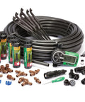 DIY Self Install In Ground Automatic Sprinkler System Kit For Medium Lawn No Sweat Auto Watering components displayed.