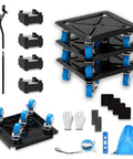 Heavy Duty Furniture Dolly Set With 360 Degree Rotating Wheels And 3000 Lb Load Capacity Four Dollies Pro Grade Alloy Steel Movers Kit