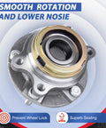 Front Wheel Hub Bearing Assembly With Encoder ABS For 2007-2012 Nissan Altima 2.5L FWD 5 Lug, OE Replacement 513294 HA590250