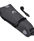 Durable 10L Bikepacking Saddle Bag With Roll Top Closure Water Resistant PVC TPU Fabric Easy No Tool Mount Universal Fit