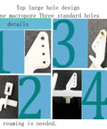 Diagram highlighting Four Hole Control Horn Kit for RC Model Aircraft Aileron Rudder Elevator with self-adhesive back.