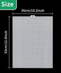 A Straight Up Fish Tank Divider Set That Slides Right In Without The Hassle; plastic mesh grid size 33cm x 26cm for custom aquarium fit.