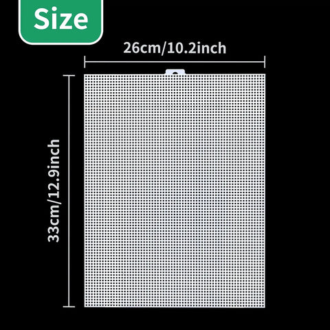 A Straight Up Fish Tank Divider Set That Slides Right In Without The Hassle; plastic mesh grid size 33cm x 26cm for custom aquarium fit.