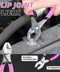 Pink slip joint pliers from Pink 40 Piece Home Tool Kit With Carrying Box Handy Starter Kit For DIY Home Maintenance And Woodworking Ideal For College Students Grab And Go Portable Tool Set For Furniture Assembly Office Repairs And Decorating.