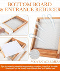 Two Pack Beehive Parts Kit For 10 Frame Hives With Telescoping Top Cover And Inner Cover, Screened Bottom Board showcased
