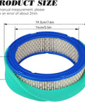 Air Filter Replacement Pack for Briggs and Stratton Vanguard V Twin Engines 16HP 18HP with Pre Filter, size details