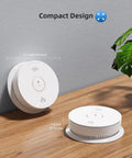 2 In 1 Smoke And Carbon Monoxide Alarm With Voice Alerts, Compact Design, Hardwired Or Wireless Interconnection, Battery Backup