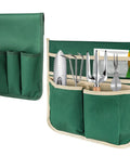 2 Pack Garden Pouches For Kneeler And Outdoor Tool Storage Bags With Multiple Pockets, green 600D Oxford cloth, tools inside