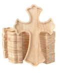 Top Shelf 12 Inch Unfinished Pine Wood Crosses 12 Pack Natural Framed Craft Supplies Ready To Stain Or Paint Measures 12 By 8 Inches for DIY.