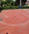 Hand Push Floor Tape Marking Machine For Straight Lines And Circles, Dual Line Tape Pasting Tool For Pools, Warehouses, Gyms, And Hospitals, Reduces Bending Pain And Lets You Roller Apply Markings on court