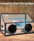 Fully Enclosed Electric Dust Box And Heavy Duty Debris Hauler For Workshop Rig And Commercial Cleanup Jobs No Fuss Operation With Dust Proof Storage Bin For Industrial Craft Spaces, transparent design, max 5500rpm