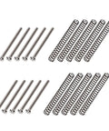 Badass Vintage Slotted Head Humbucker Pickup Height Mounting Screws And Return Springs For Gibson Emg Dimarzio Seymour Duncan Guitars set of 10