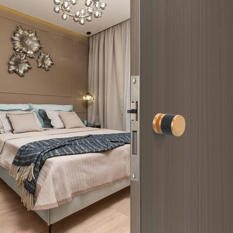 Built Tough Single Sided Hidden Deadbolt Lock With Classic Ball Handles For Serious Privacy And Hassle Free Setup On Quiet Study Doors and Home Office Rooms, stylish ball handle on door.