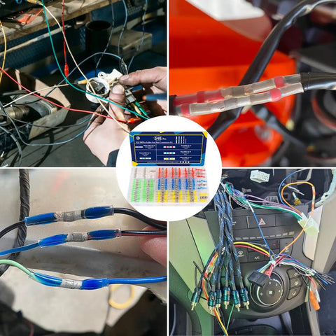 540 Piece Solder Seal Wire Connectors Kit With Heat Shrink Solder Sticks Waterproof Butt Connectors for wiring projects