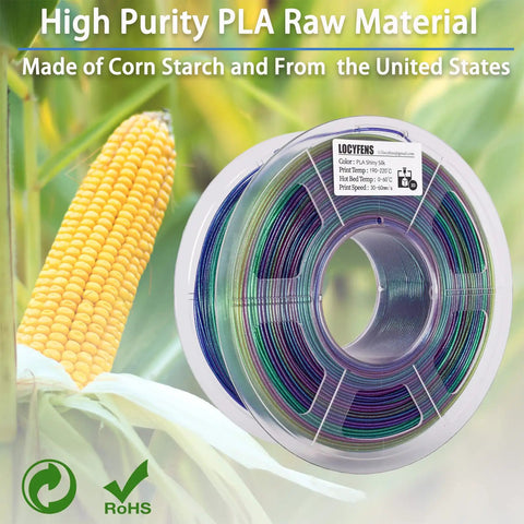 Totally Dope Iridescent PLA Filament For 3D Printers Color Shifting Shiny Rainbow Spool Hella Smooth Feed One Seven Five Mm Diameter One Kilogram Roll Ultimate Creator Gear
