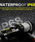 Beefy 2000 Lb Electric Winch For ATVs And UTVs 12V DC Waterproof Steel Rope Winch Kit Being Used in Heavy Rain