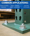 Three-Eighth-Inch By Three-Inch 304 Stainless Steel Wedge Anchors For Concrete And Cement securing metal post base in concrete