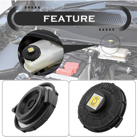 Brake Fluid Cap Replacement And Master Cylinder Cap For Honda Civic Accord Fit CRV S2000 And More OEM Style Reservoir Cap No Fuss Install Leakproof And Durable Car Maintenance Part For Honda Fans