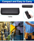 Beast Mode Gun Cleaning Kit with bristle brushes in black leather case shown for compact portability, pocket and belt use.