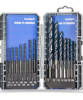 toolant cobalt drill bit set, 21-piece TiAlN-coated with bullet point tip for metal and stainless steel case