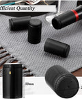 Top Shelf Black PVC Heat Shrink Bottle Caps With Ridiculously Slick Finish For Wine And Hot Sauce Packaging 200 Piece Box, 28 x 50 mm