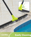 Heavy Duty 24 Inch Floor Squeegee With 62 Inch Telescoping Handle For Fast Water Cleanup On Concrete Pools Decks Garages Showers Windows And More Green For Indoor And Outdoor Use