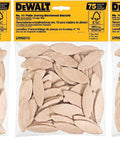 Hefty No 10 Compression Beech Joiner Biscuits in resealable bag, 75 pieces, ideal for cabinetry and woodworking projects.