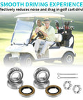Top Tier Heavy Duty Front Wheel Hub Bearing Plus Grease Seal Kit No Sweat Rebuild Fix For Ezgo Txt Gas And Electric Golf Carts Since 1976 Up with bearings and seals