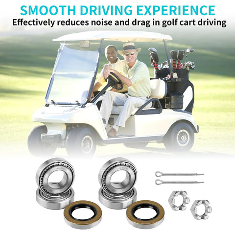 Top Tier Heavy Duty Front Wheel Hub Bearing Plus Grease Seal Kit No Sweat Rebuild Fix For Ezgo Txt Gas And Electric Golf Carts Since 1976 Up with bearings and seals